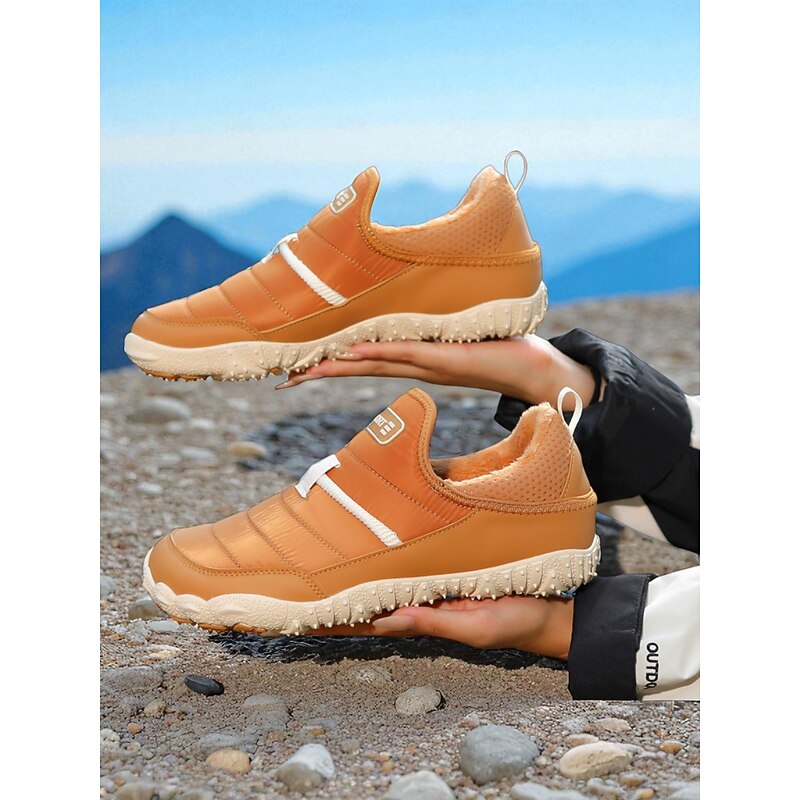 Women's Camel Outdoor Sneakers with Plush Interior and Durable Rubber Sole, Ideal for Hiking, Winter Adventures and Casual Weekend Outings3