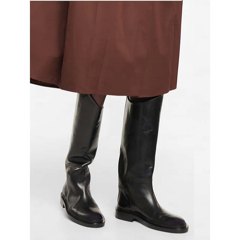 Women's Premium Leather Riding Boots Classic Knee High Equestrian Style Footwear for Outdoor Activities and Fashion Outfits2