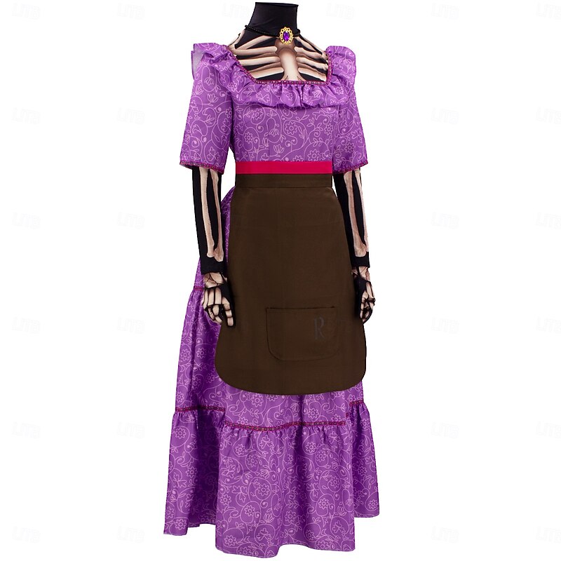 Coco Imelda Rivera Dress Cosplay Costume Cosplay Movie Cosplay for Women's Adults' Halloween Carnival Performance Party Halloween2