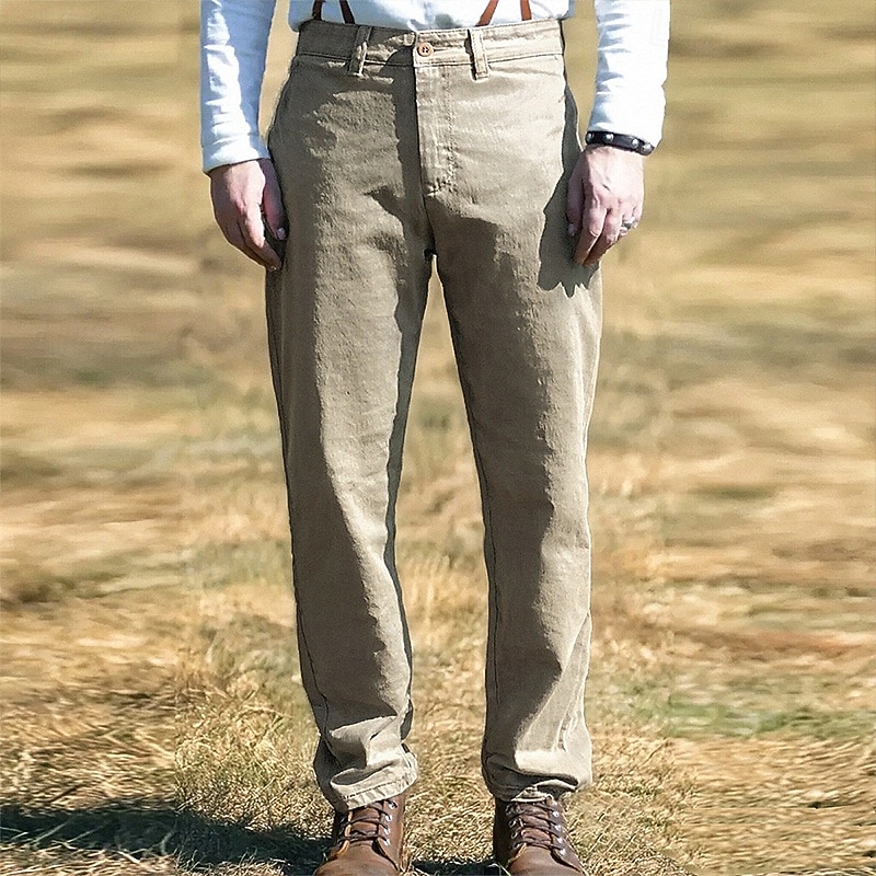 Men's Cargo Pants Trousers Pocket Buttons Plain Wearable Outdoor Daily Camping & Hiking Fashion Classic Black Army Green2