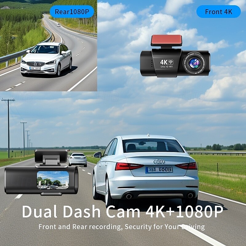 2160P Full HD / Boot automatic recording Car DVR 170 Degree Wide Angle CMOS 1.47 inch IPS Dash Cam with WIFI / Night Vision / G-Sensor  Car Recorder4