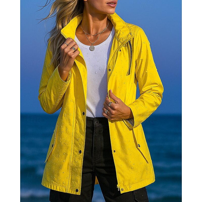 Women's Outdoor Jacket Hiking Jacket Raincoat Outdoor Waterproof Windproof Quick Dry Lightweight Hiking Outfits Hiking Clothes Spring Autumn / Fall Jacket Hunting Climbing Camping / Hiking / Caving