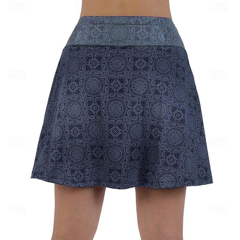 Women's Geometic Cycling Skort Skirt Bike Skirt Bottoms Mountain Bike MTB Road Bike Cycling Sports 3D Pad Cycling Quick Dry Moisture Wicking Black Pink Spandex Clothing Apparel Bike Wear2