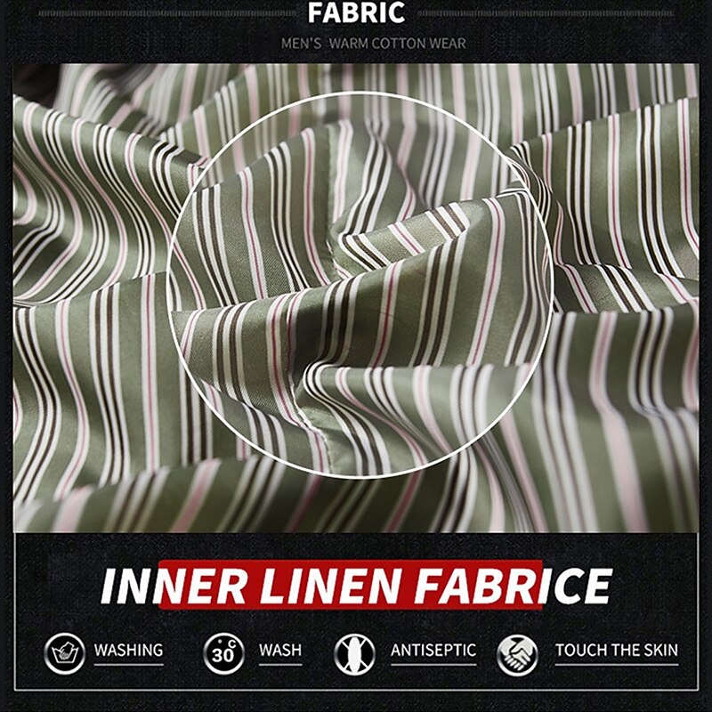 Men's Letter Printed Faith Blazer Cotton Suit Jacket Suits Coat Casual Outdoor Dailywear Multiple Pockets Three Button Stripe Lined Suit Jacket Fall Winter Notch lapel collar Long Sleeve Black khaki4