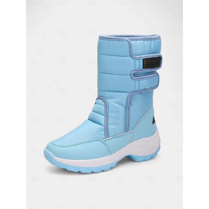 Women's Waterproof Boots with Velcro Strap, Insulated and Comfortable Winter Snow Boots for Snowy Weather, Outdoor Sports and Hiking3
