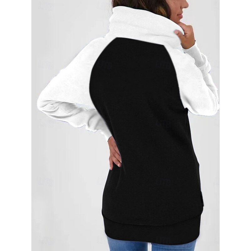 Women's Hoodie Jacket Comfortable Breathable Zipper Pocket Casual Color Block Vacation Street Casual Daily Wear Zipper Regular Hooded Regular Fit Long Sleeve Outerwear White Pink Khaki Spring Fall4