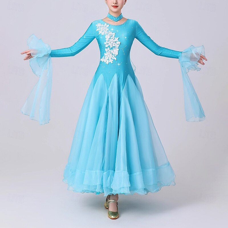 Ballroom Dance Dresses for Women's Performance Modern Waltz Dance Competition Dress Tango Dancewear Costumes4