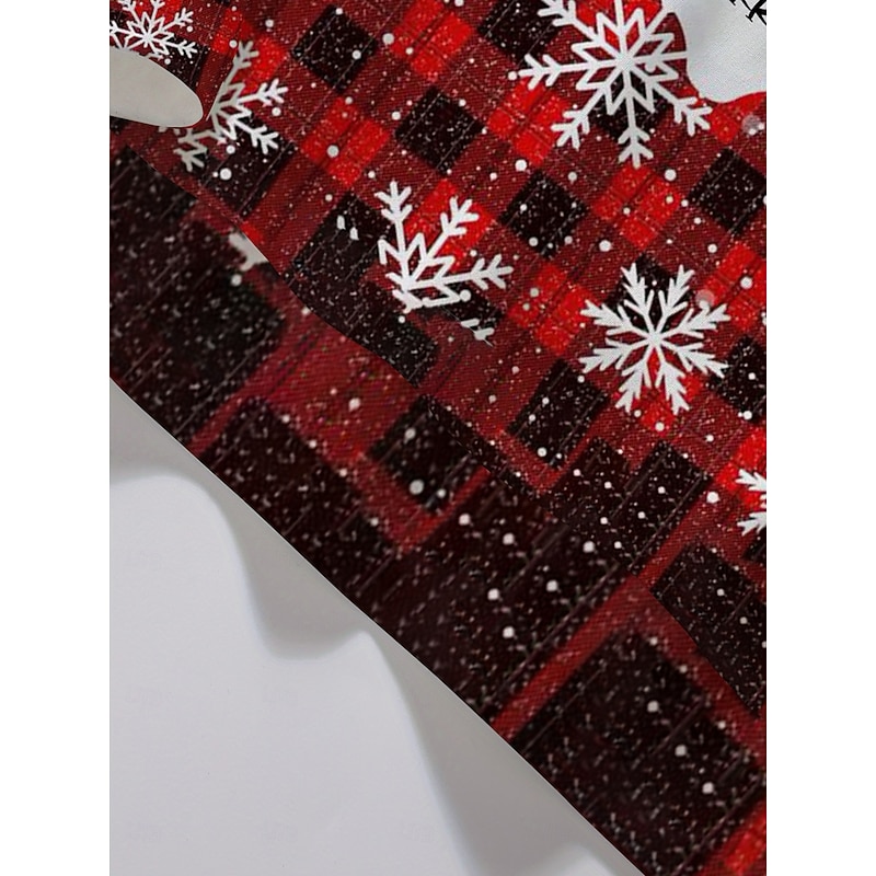 Women's Pullover Sweatshirt Hoodies Graphic Reindeer Christmas Classic Casual Festival Long Sleeve Crew Neck Round Neck Regular Tops Casual Holiday Print Red Fall Winter3