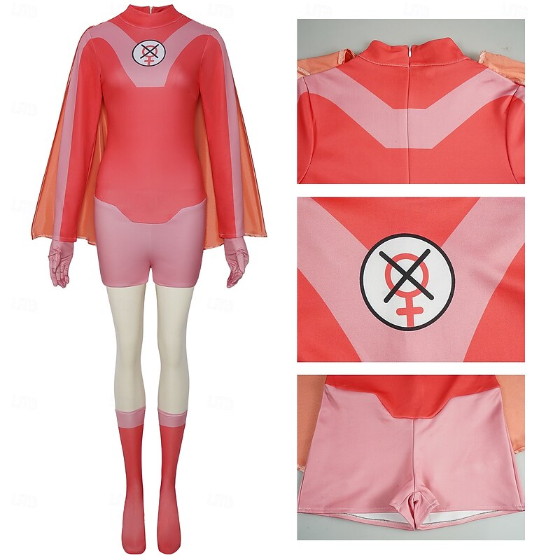 Invincible Atom Eve Superhero Omni Man Costume Bodysuits Fancy Dress Cosplay Movie Cosplay for Men's Women's Adults' Halloween Carnival Performance Comic Con Anime Expo3