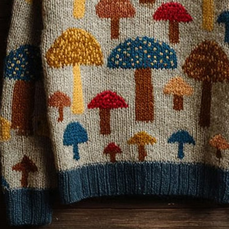 Women's Sweater Daily Casual Graphic Ribbed Crew Neck Knitted Print Long Sleeve Regular Tops Knit Outdoor Weekend Blue Fall Winter3