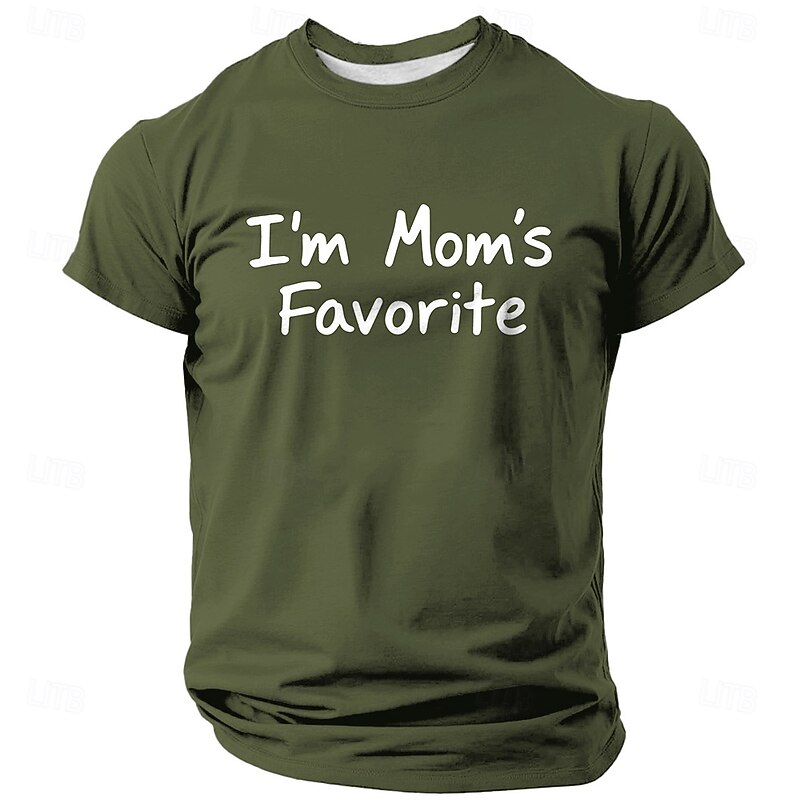 Men's Mom Funny Slang T Shirt Short Sleeve T shirt 3D Print Crew Neck Shirt Fashion Daily Street Daily Black Red Blue Summer Spring Clothing Apparel S M L XL XXL XXXL4