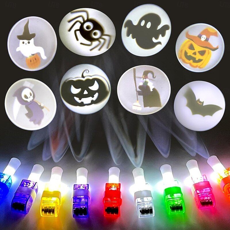 Halloween Party Favors for Kids 36PCS LED Finger Lights Glow in The Dark Party Supplies Halloween Goodie Bag Fillers Treats Pinata Stuffers for Halloween Prizes Classroom Gifts Trick or Treat Toys