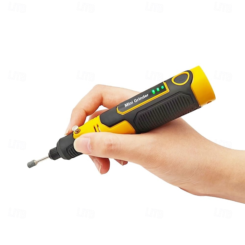 Mini Electric Grinder Pen, 3 Adjustable Speeds, USB Rechargeable, Jade Carving Tool Kit for Wood, Metal, Glass, Engraving, Polishing and DIY with 57