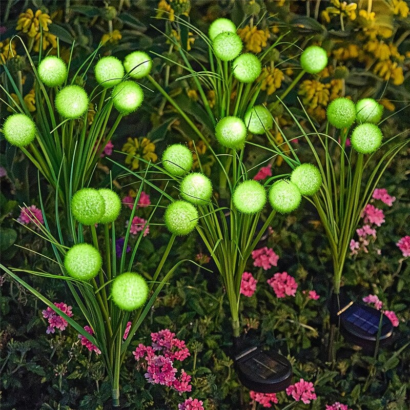 Solar Powered Ball Lights Floor Mounted Lights Outdoor Courtyard Garden Decorative Lights Led Floor Mounted Lights Lawn Lights  1PC3