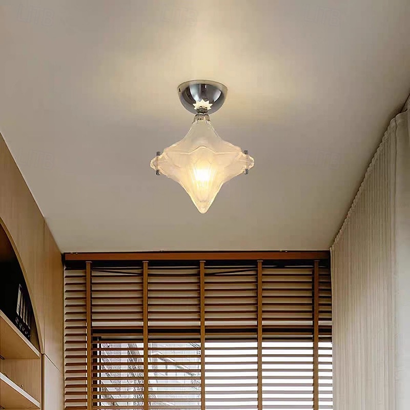 Star Ceiling Lamp – Frosted Glass Fixture for Hallway & Entryway