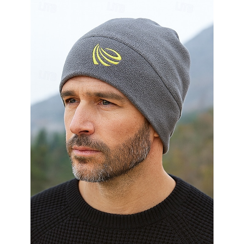 Men's Thermal Fleece Neck Warmer and Beanie Hat – Winter 2-in-1 Lined Scarf Mask for Outdoor Sports, Cycling, Skiing and Cold Weather2