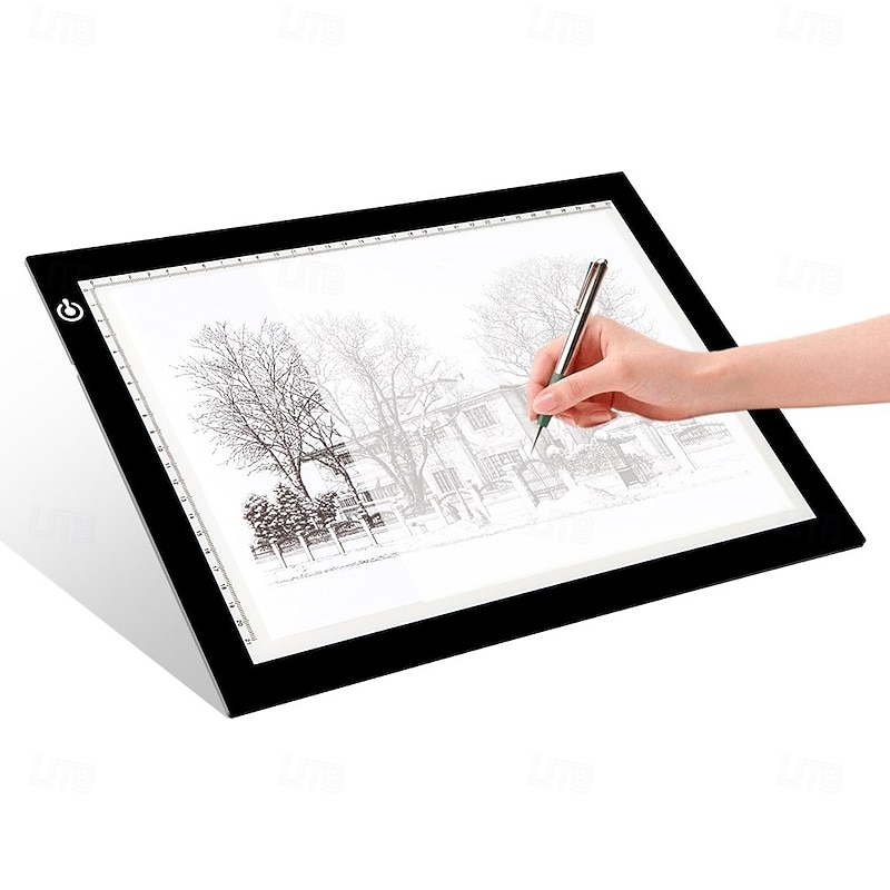 Light Pad Drawing A4 Tracing Light Table LED Copy Board Ultra-Thin Display Pad Stepless Adjustable Brightness Stencil Artist Art Tracing Tatto Table2