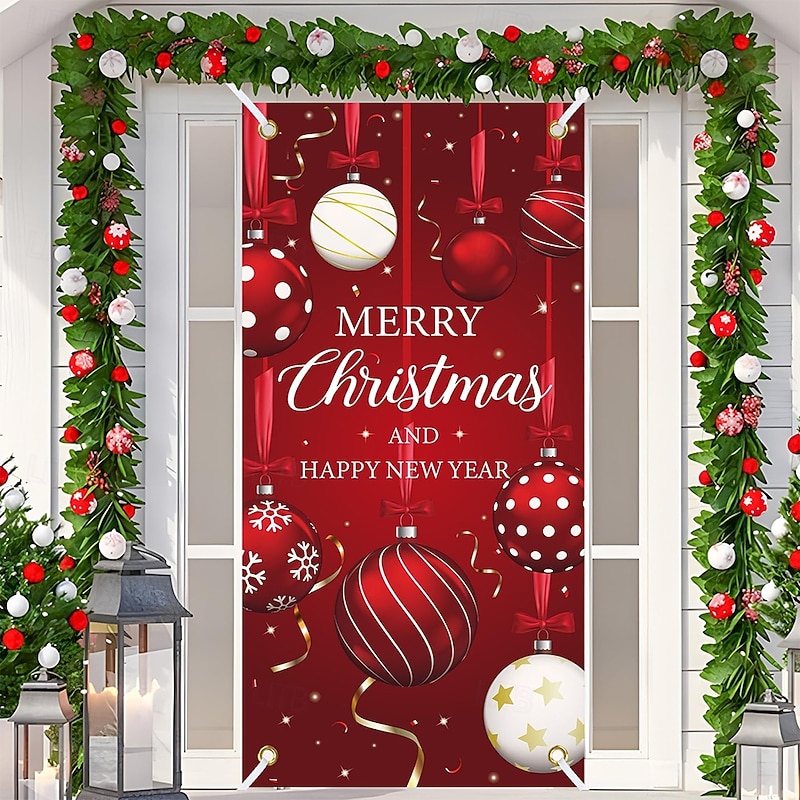 Christmas Posters Door Cover Outdoor Banners Tree Cute 3D Party Dorm Teens Room College Dorm Guys Man Cave Frat Bedroom Shooting Backgrounds Home Decor