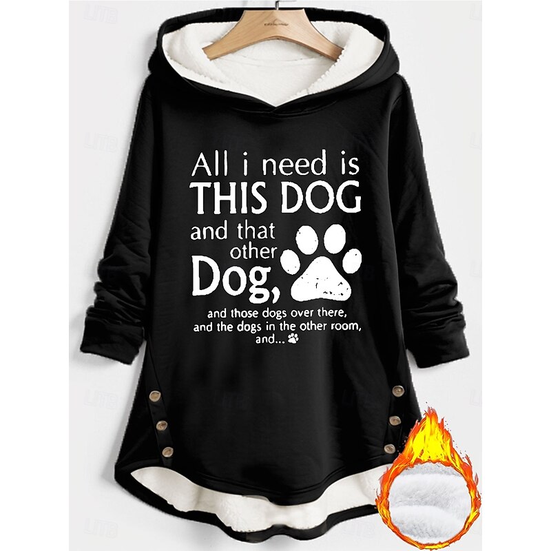 Women's Pullover Hoodie Sweatshirt Graphic Letter Warm Casual Fuzzy Long Sleeve Hooded Long Tops Casual Sports Print Black Pink Red Blue Gray Fall Winter2