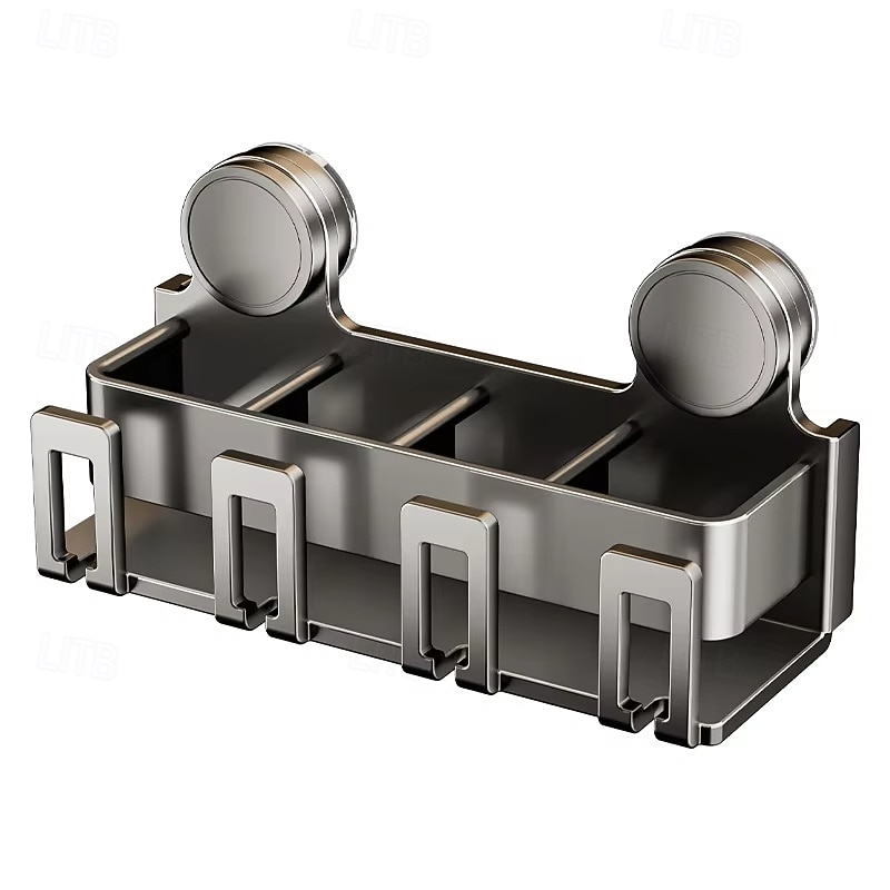 Mouthwash Cup Toothbrush Holder Suction Cup Toothbrush Holder With Squeezer Perforation-free Bathroom Shelf4