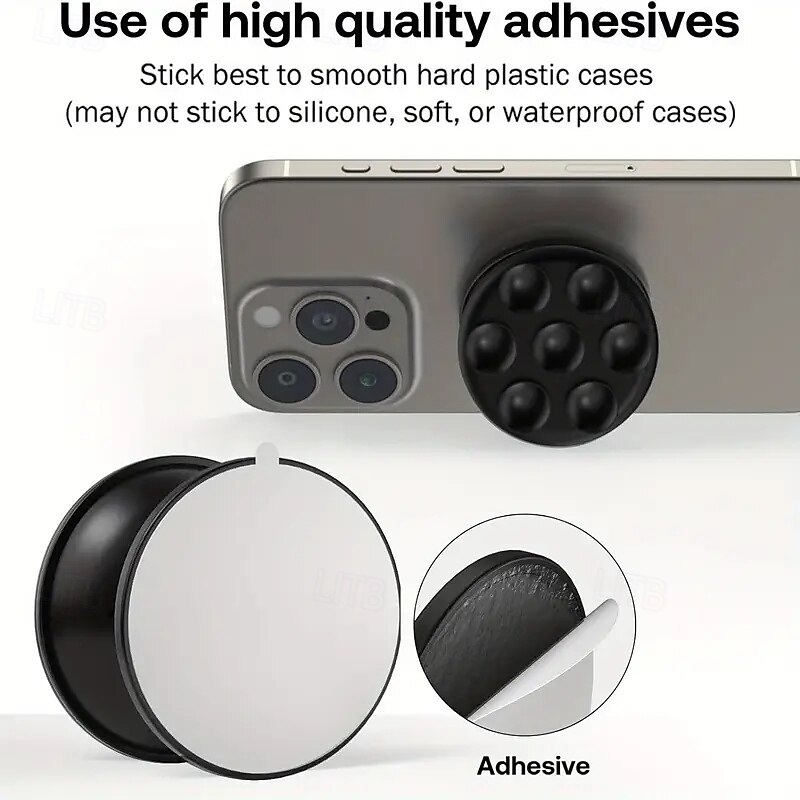 Expandable Foldable Phone Stand Silicone Suction Cup Phone Holder Compatible with Kindle Smartphones and Tablets4