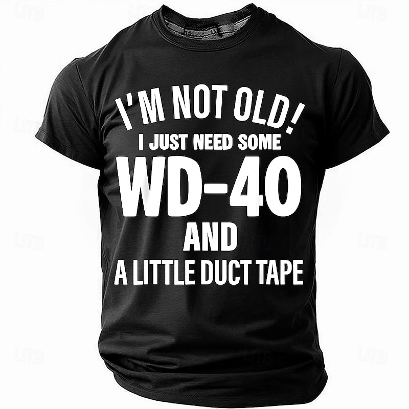 Men's Funny Slang T Shirt Short Sleeve T shirt 3D Print Crew Neck Shirt Fashion Daily Street Daily Black Red Blue Summer Spring Clothing Apparel S M L XL XXL XXXL4