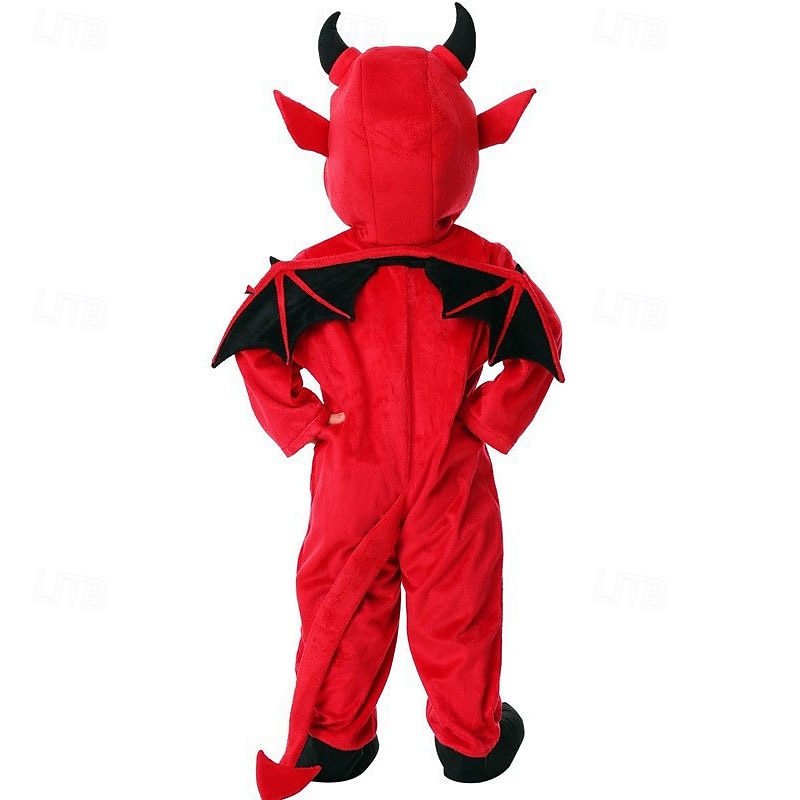 Devil Bull Demon Halloween Cosplay Costume Party Costume Costume Walpurgis Night Cosplay Kid's Boys' Girls' Masquerade Performance Easy Halloween Costumes Dress Up3