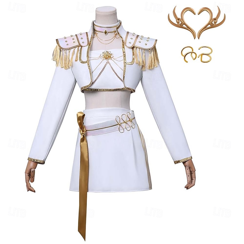 Korean Idol Inspired Pop Star Outfits Costume Fancy Dress Virtual Idol Movie Cosplay for Women's Adults Halloween Carnival Performance Comic Con Anime Expo