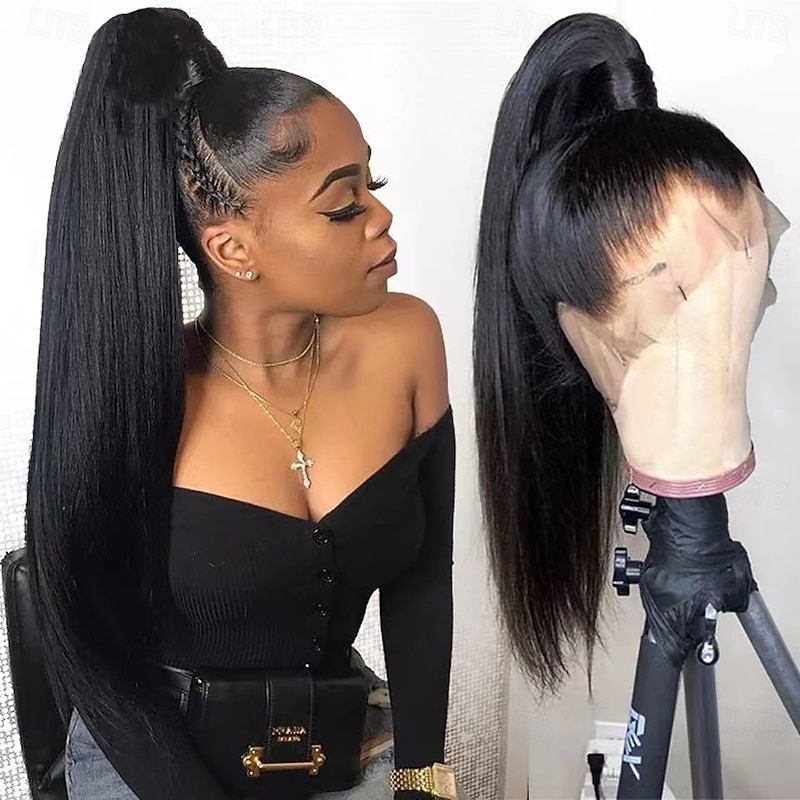 Full Lace Wig Straighr Hair Human Hair 10A Grade Brazilian Human Hair Wigs 150% Density for Black Women3