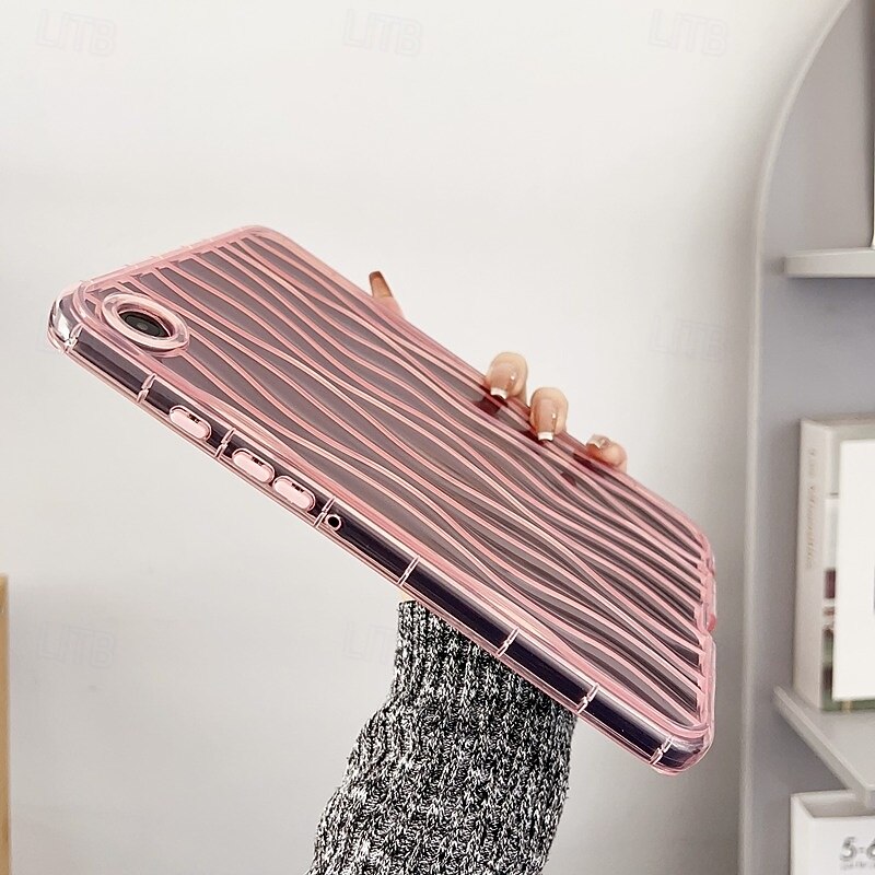 Tablet Case Cover For Samsung Galaxy Tab A9 8.7" S6 Lite 10.4" A8 10.5'' A7 Lite 8.7'' A9 Plus 11" Full Body Protective Shockproof Lines / Waves TPU4