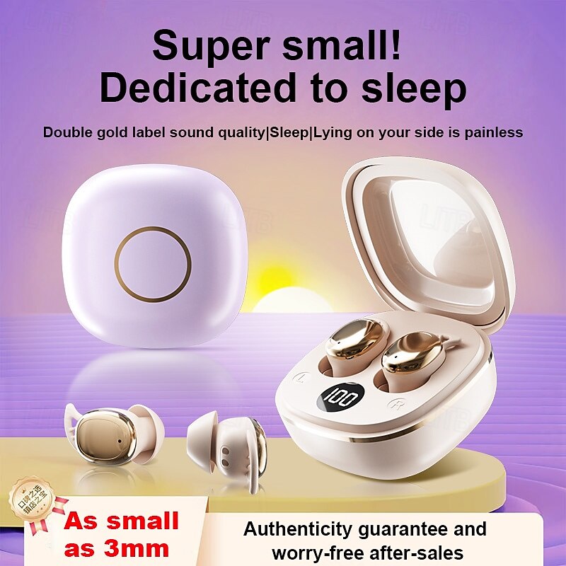 Wireless Sleep Mini Bluetooth 5.3 Touch Cotrol In Ear Earphones Comfortable Noise Reduction Office Earphones2