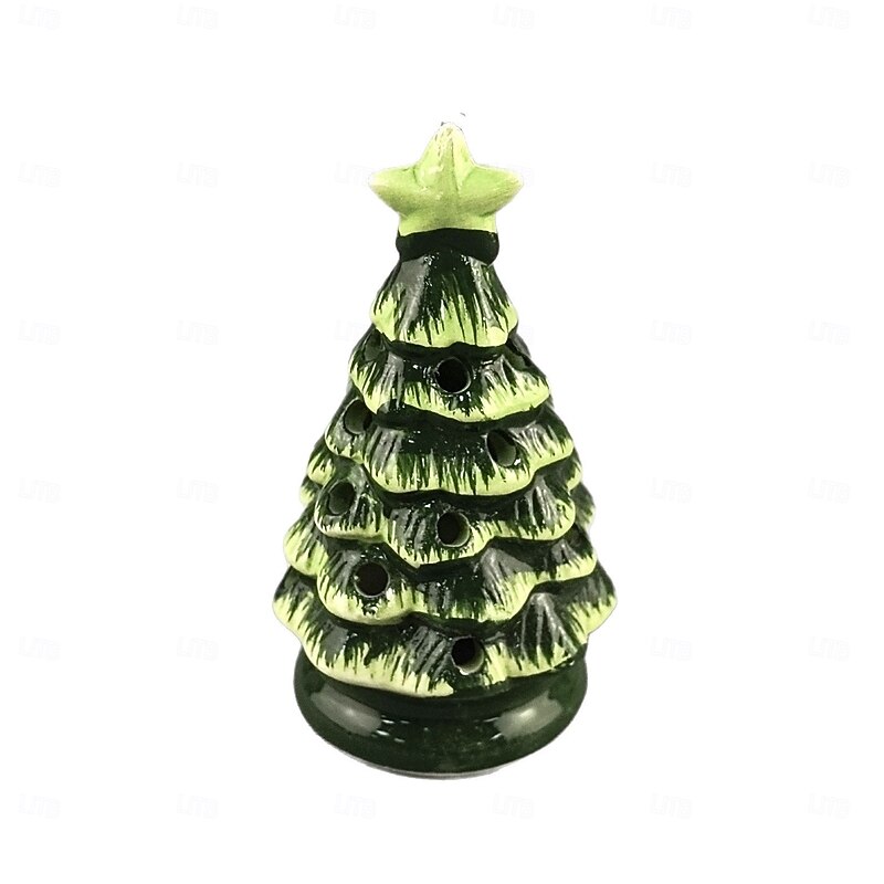 Ceramic Christmas Tree Tabletop Ornament, Festive Holiday Decoration for Home, Office, and Party, Perfect for Xmas Display, Seasonal Décor, Gift Accent, and Holiday Celebration4