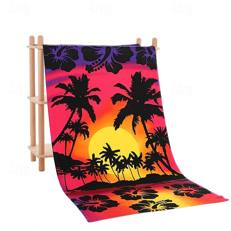 Microfiber Beach Towel, Absorbent Sports Towel, Quick-Dry Swimming Bath Towel, Adult Size with Reactive Print4