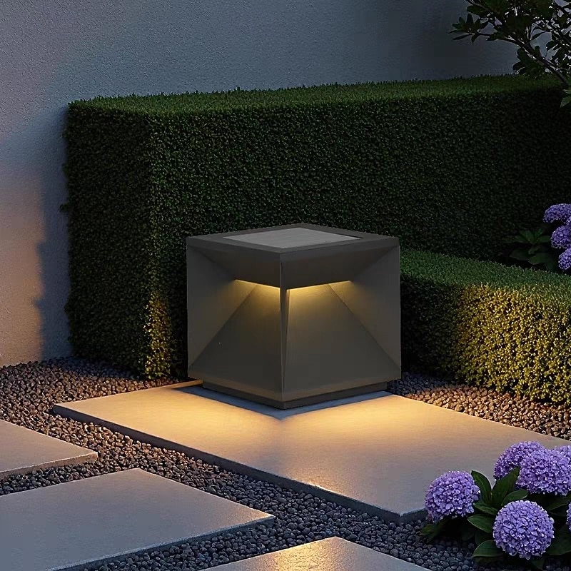 Outdoor Lawn Lights Modern Waterproof LED Path Lights Villa Garden External Yard Lamps Outside Floor Mount Light Fixture for Landscape Deck Porch Driveway Pathway