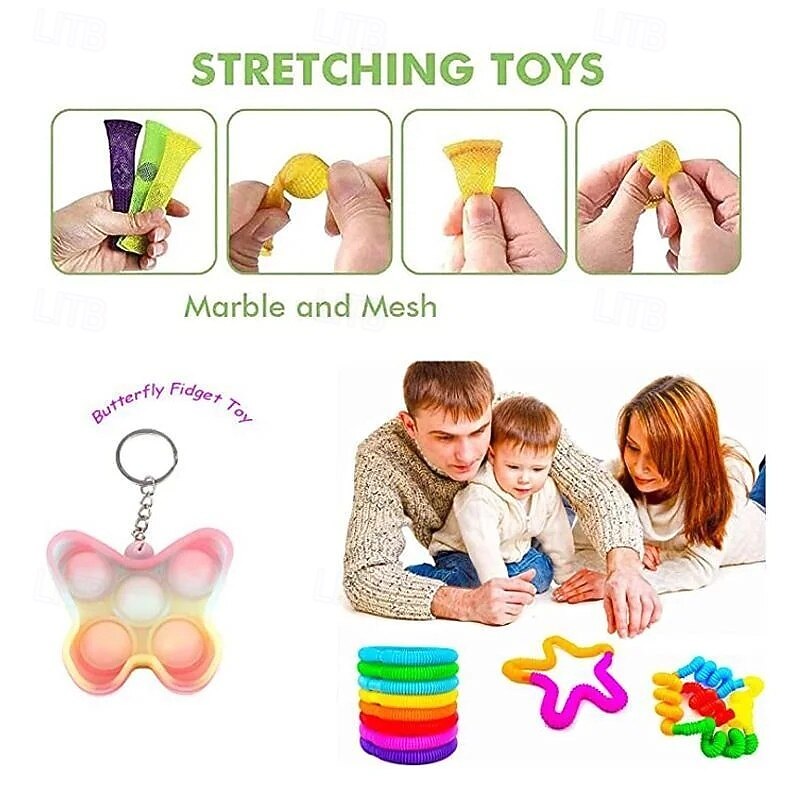 Christmas Advent Calendar Fidget Surprise Box Packs DIY Blind Box Countdown Calendar for Kids Holiday Party Gift Stress Relief Toy Festive Christmas Celebration Accessory2