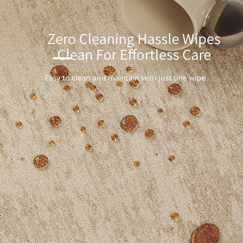 Cream Style Area Rug, Waterproof Non-Slip Carpet for Living Room or Bedroom, Elegant Dirt-Resistant Bedside Floor Mat, Easy-Care Home Decor3