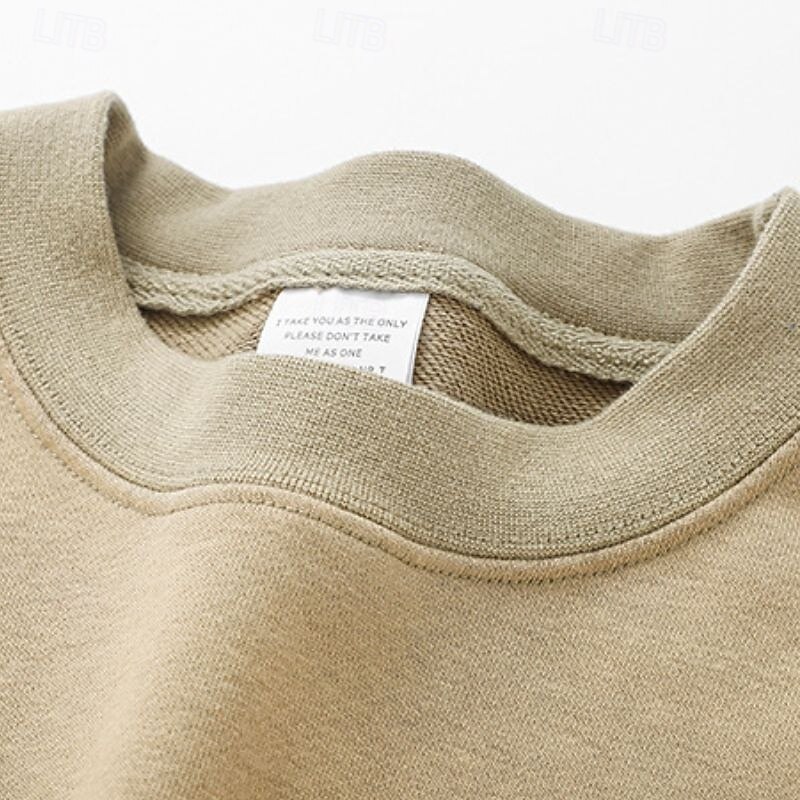 Men's Sweatshirt Distressed Hoodie Navy Blue Dark Green Khaki Light Grey Dark Gray Crew Neck Color Block Sports & Outdoor Daily Holiday Streetwear Basic Casual Fall Winter Clothing Apparel Hoodies2