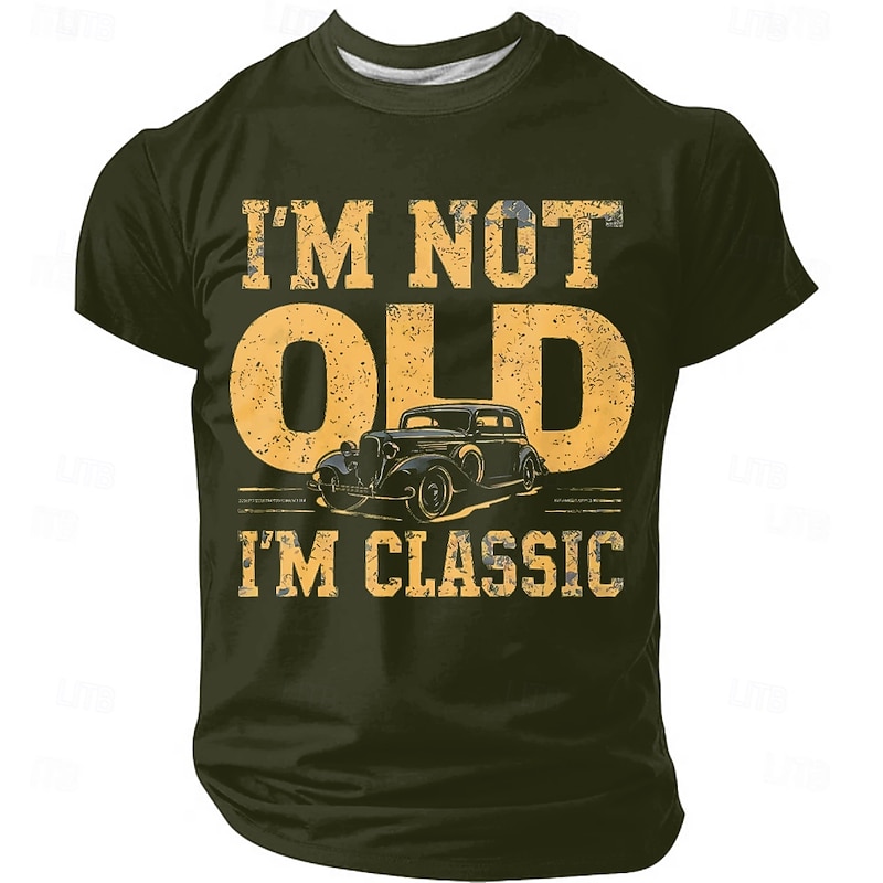 Men's I'm Not Old Classic Funny Slang T Shirt Short Sleeve T shirt 3D Print Crew Neck Shirt Fashion Daily Street Daily Black Blue Green Summer Spring Clothing Apparel S M L XL XXL XXXL2