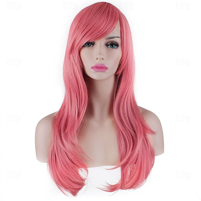 28 inch Fashion Wigs Long Wavy Curly Hair Cosplay Wig3