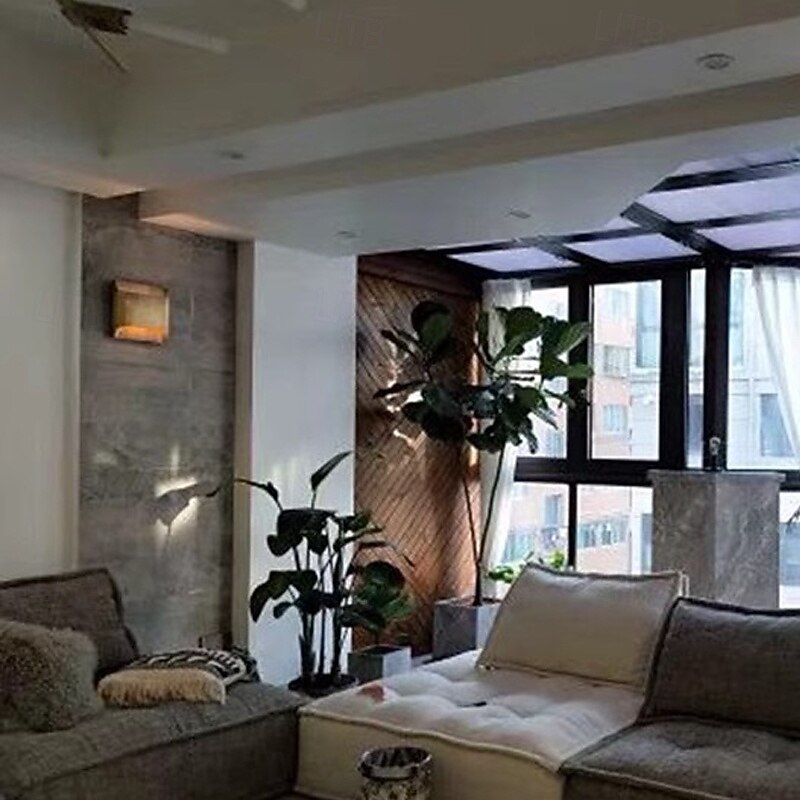 Brass Wall Sconce: Minimalist Curved Design - Bedroom, Hallway Lighting3