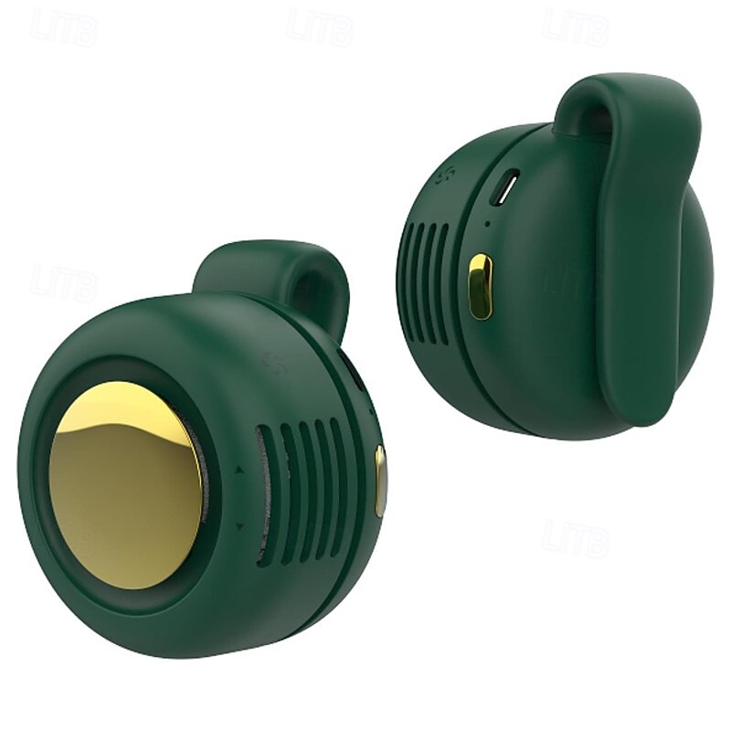 Mini Waist Clip Fan Portable Hanging Neck Fan Handheld Bladeless Electric Fan USB Rechargeable Personal Cooling Fan For Outdoor