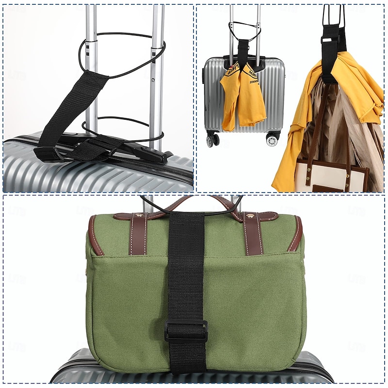 3Pcs Luggage Straps for Suitcases Add A Bag Elastic Luggage Belt Strap Adjustable Size Travel Belt for Luggage Lightweight Luggage Connector Straps for Baggage Handbag3