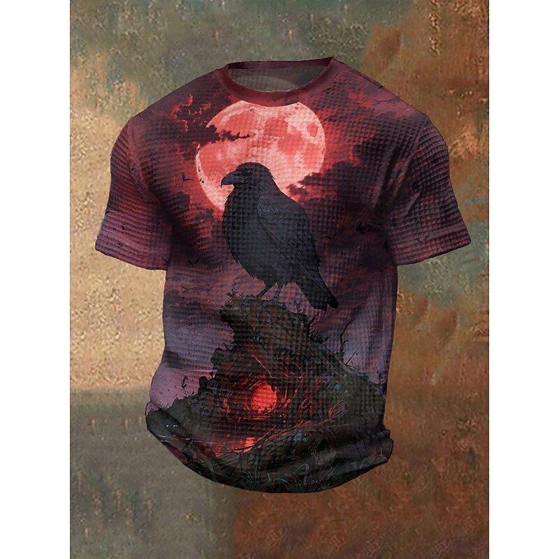 Men's Halloween Shirt Pumpkin Hand Crewneck Clothing Apparel 3D Print Outdoor Holiday Theme Party Halloween Party Short Sleeve Print Vintage Halloween3