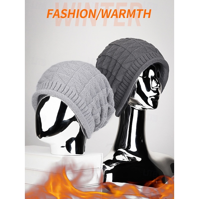 Women's Slouchy Knit Beanie – Soft Winter Warm Hat, Casual Stretchy Skull Cap for Outdoor Travel & Daily Wear4