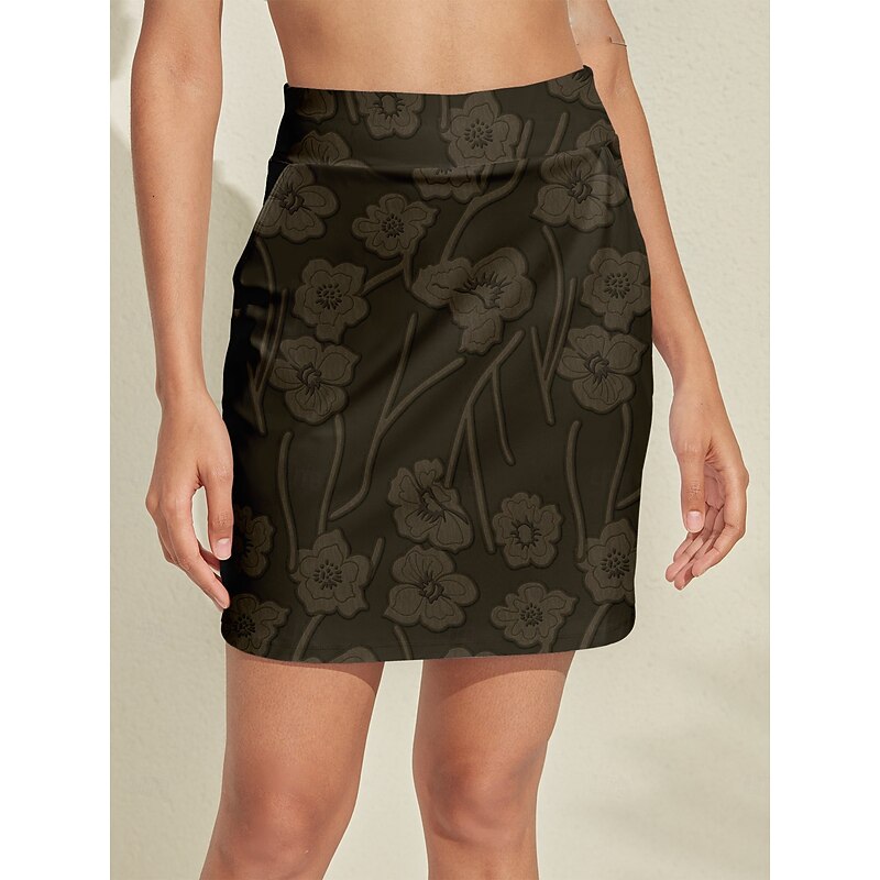 Women's Tennis Skirts Golf Skirts Dark Green Skirt Ladies Golf Attire Clothes Outfits Wear Apparel