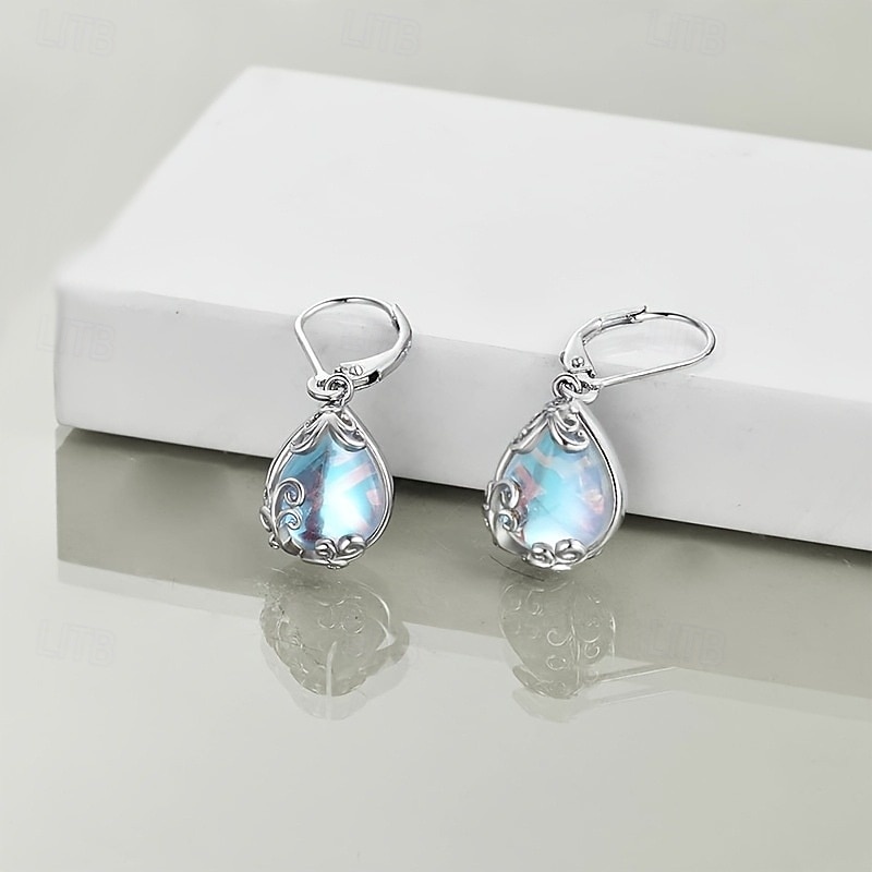 1 Pair Drop Earrings For Women's Street Date Beach Alloy Pear Cut3