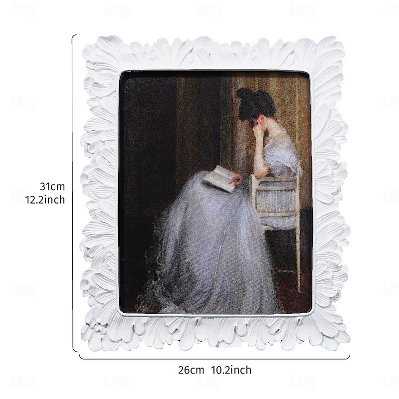 Palm Leaf Decorative Photo Frame, Resin Material, Horizontal and Vertical Use, Multi-Color Options, Perfect for Home Photo Display, Photography Props, Living Room, Bedroom, and Study Décor2