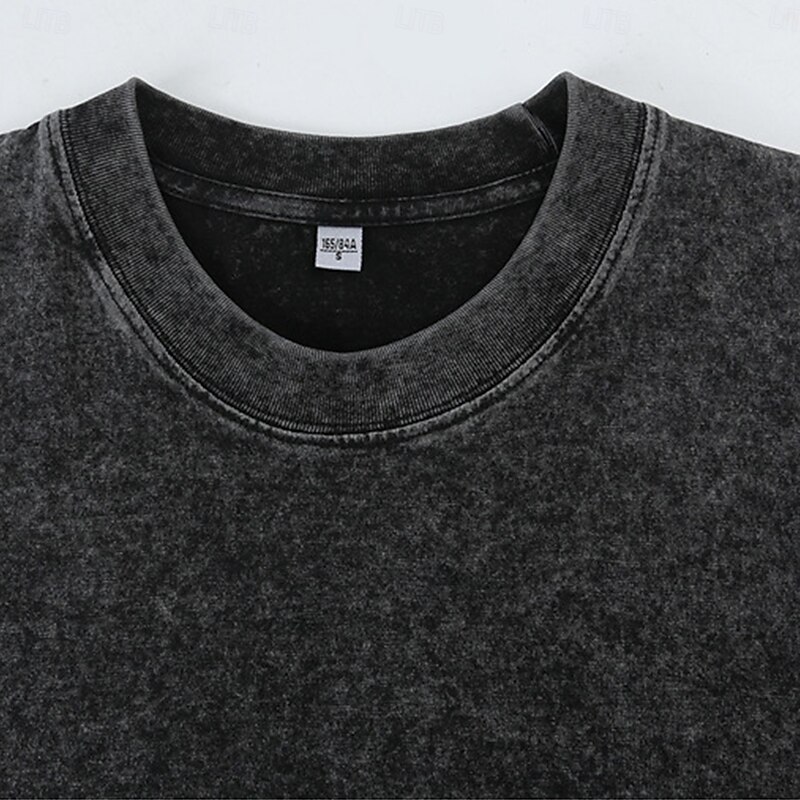 Men's T Shirt Short Sleeve Crew Neck Summer Spring All Seasons Solid Color Elegant Vintage Neutral Crewneck Plain School Training Outdoor Black Pink Royal Blue Top Tee for Men4