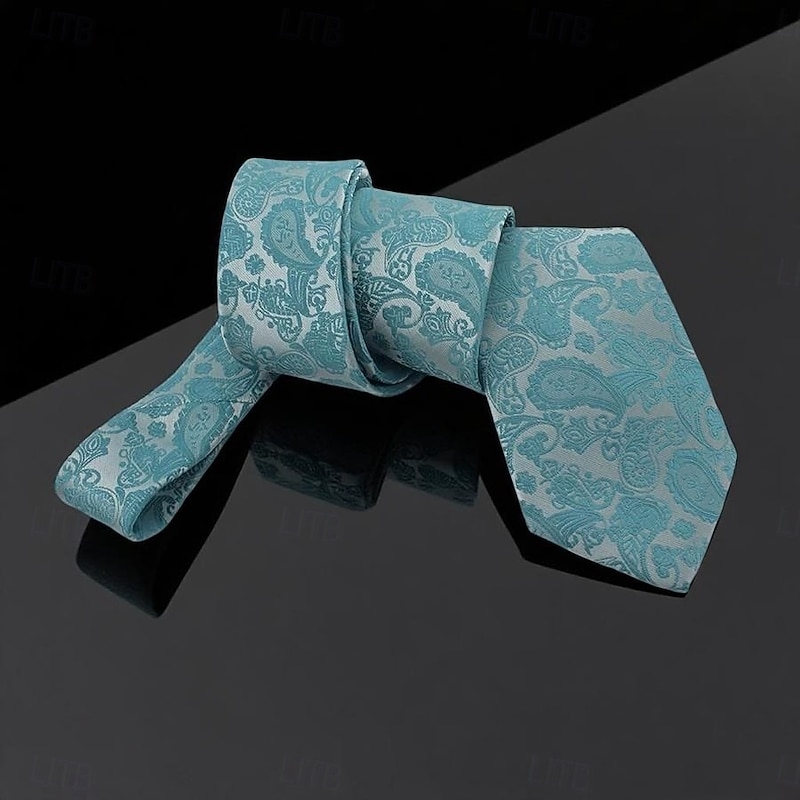 Men's Ties Classic Stripes and Plaid Boho Paisley Damask Formal Evening Date Party & Evening3