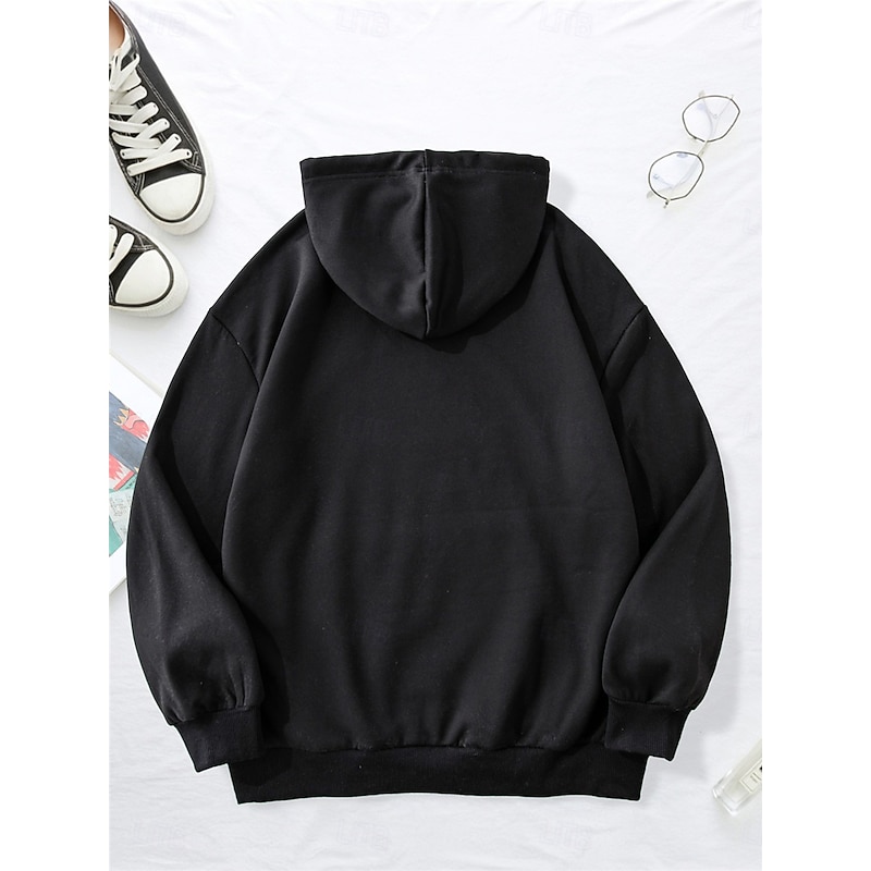 Women's Pullover Hoodie Sweatshirt Graphic Animal Casual Long Sleeve Hooded Regular Tops Street Dailywear Casual Pocket Print Black Pink Red Green Fall Winter2